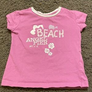 18-24m Pink/purple Beach Graphic Kids T-Shirt